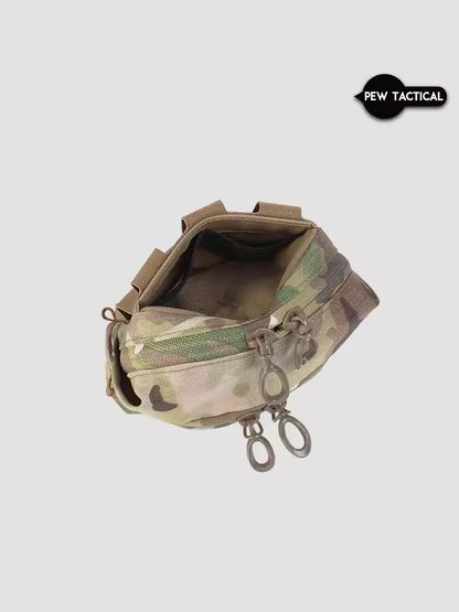PEW TACTICAL Ferro Style General Purpose Pocket - 12x5 Vertical Debris Bag Molle Backboard Accessory Set PH82