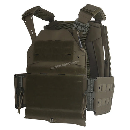 LV120 Tactical Plate Carrier Adjustable Vest Modular MOLLE Armor Carrier Quick Release Hunting Airsoft Training Gear SS Style