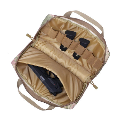 Tactical Pistol Gun Bag Case Universal Concealed Handgun Storage Bag Magazine Pouch Hunting Accessories Storage Handbag
