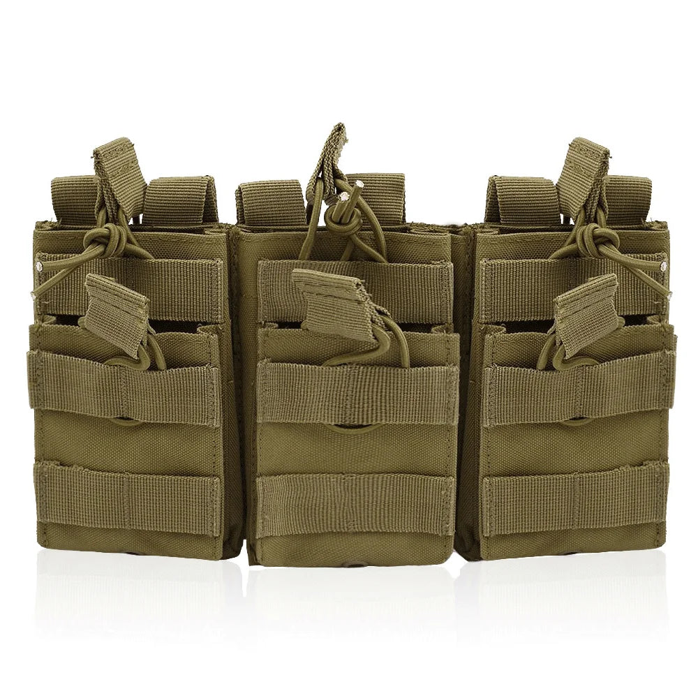 Tactical Single/Dual/Triple/Six Magazine Bag Molle Mag Pouch for Airsoft Ammunition 5.56mm M4 AR15 AK Assault Rifle Hunting
