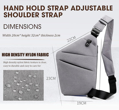 Multifunction Carry Anti Theft Travel Bag for Women Anti Theft Bag Men Fashion Sling Bag Travel Crossbody Bag for Women