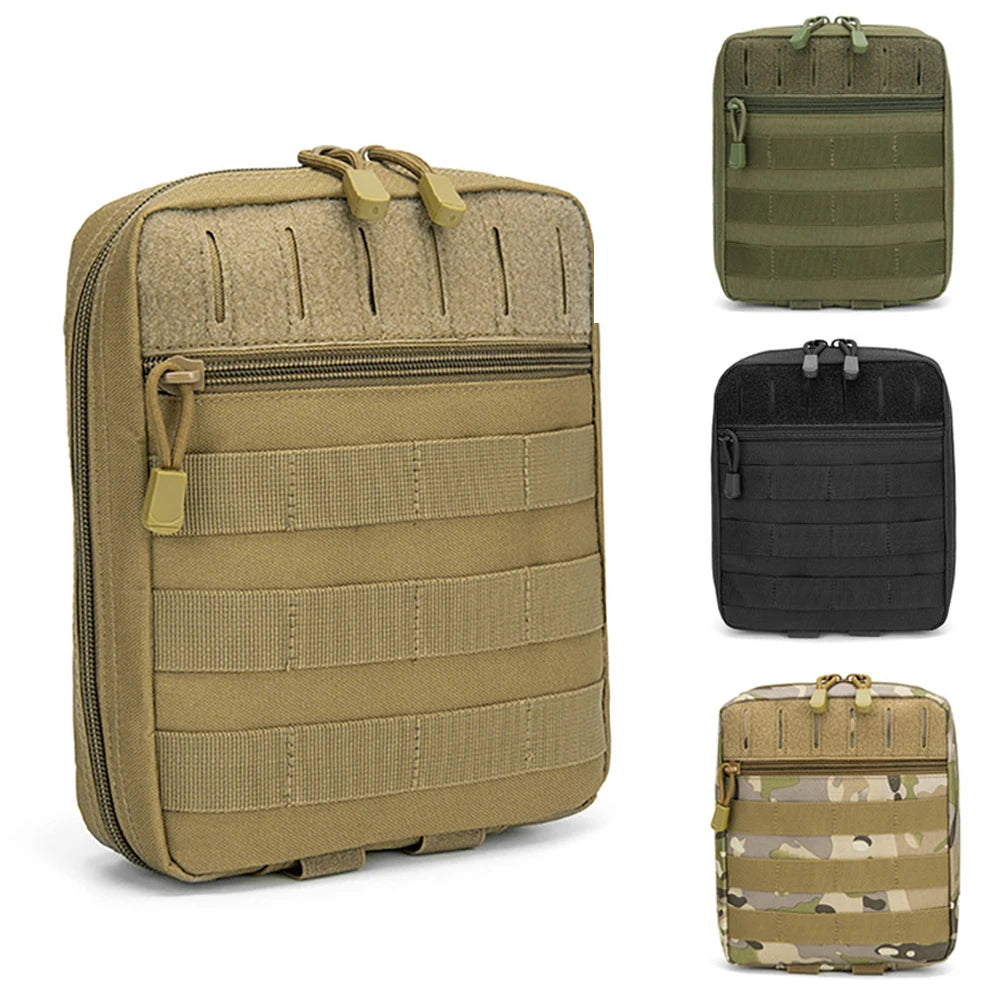 Outdoor Emergency Survival Bag Laser Cut MOLLE Attachment Pouch Multifunctional Tactical Medical Waist Bag for Camping Hiking
