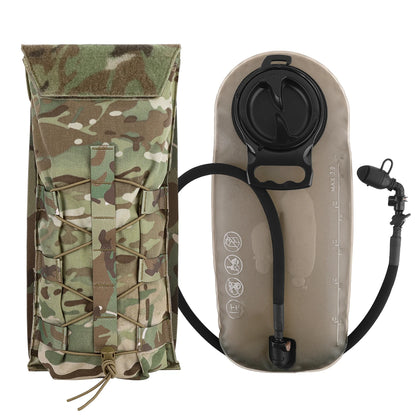 KRYDEX Tactical MOLLE 3L Hydration Pack 100 oz Water Bladder Pouch Modular Pack Bag Outdoor Hiking Camping Accessories