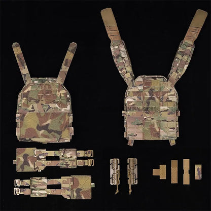 KZ Plate Carrier Hunting Equipment Low Profile Combat Body Armor MOLLE Quick Release Airsoft Lightweight Tactical Vest
