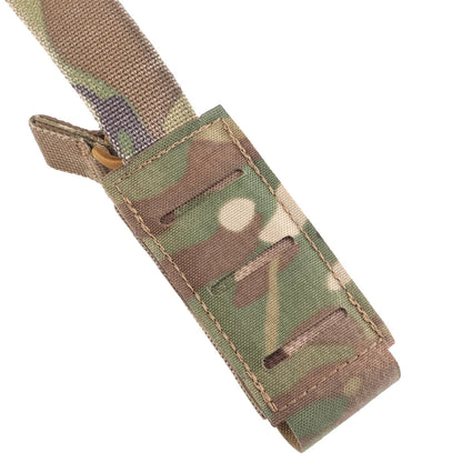 Tactical Single Pistol 9mm Magazine Pouch with Bungee Retention for Glock SIG P320 2011 HK MAG Bag Plate Carrier Charger Holder