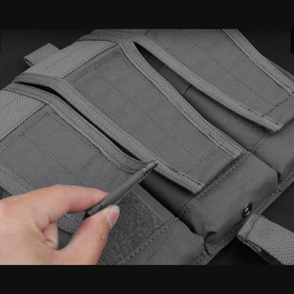 Modular Triple Magazine Carrier | Flap Closure Utility Pouch | Hunting Gear Accessory