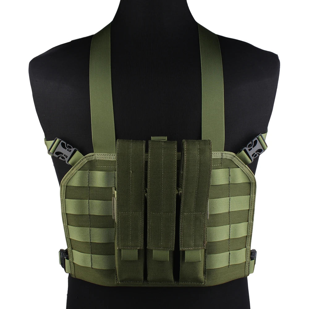 Emersongear For MP7 Chest Rig W/ Magazine Pouch Mag Bag Airsoft Hunting MOLLE Gear Camoing For Plate Carrier Vest Nylon