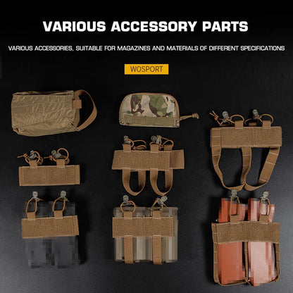 Tactical UW Patrol Chest Hanging Hunting Vest Patrol Bag with 8 Internal Functions Extended Storage Outdoor Men's CS Airgun Acc