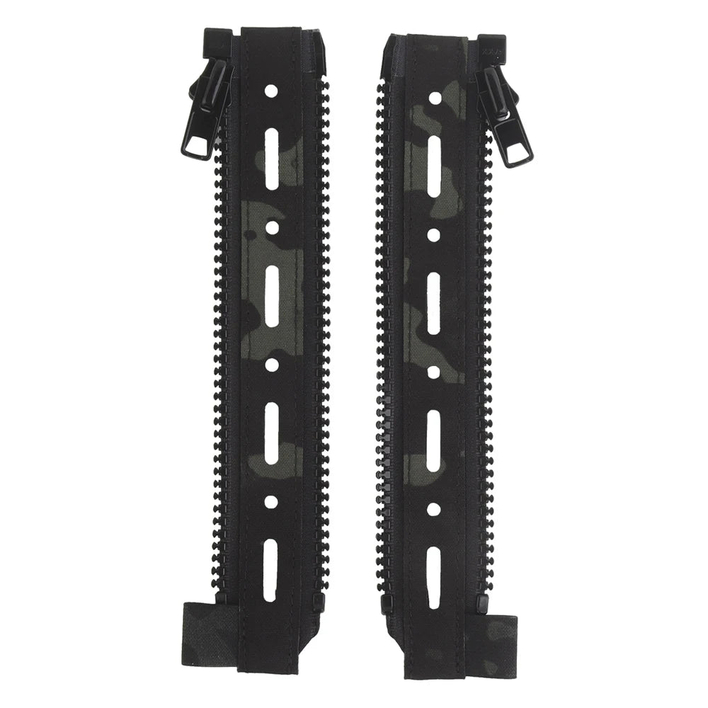 Tactical Ferro Style Back Panel Zipper Extension MOLLE Adapter 10# for Hunting Airsoft Vest Plate Carrier FCPC Backpack Panels