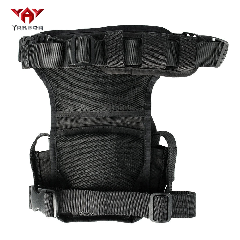 YAKEDA Outdoor Large Capacity Leg Bag with Dual External Pockets, Multi-Space Storage Bag for Camping and Hiking