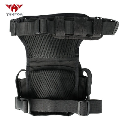 YAKEDA Outdoor Large Capacity Leg Bag with Dual External Pockets, Multi-Space Storage Bag for Camping and Hiking
