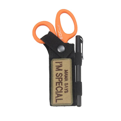 MOLLE Scissors Waist Bag - EDC Tool Pouch for Flashlight, Multitool Holder | Hiking Hunting Accessories