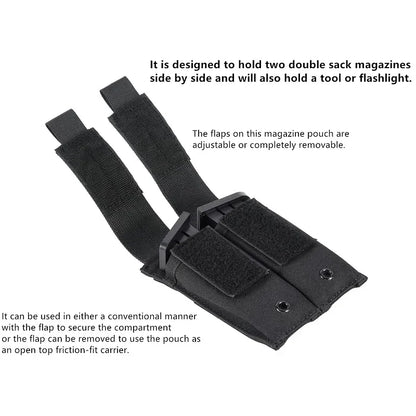 9Mm Morley Magazine, Double Pistol Mag Case, Tactical Vest Bag, Outdoor Hunting Flashlight Holder, Multi-tool Fanny Pack