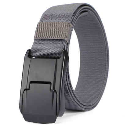 2026 New Stretch Belt For Men and Women Hard Quick Release Buckle Strong Real Nylon Unisex Elastic Belt Overalls Work Belt