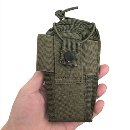 Tactical MOLLE Walkie Talkie Holder Bag Adjustable Two Way Radio Cover Case Outdoor Vest Accessory Pouch