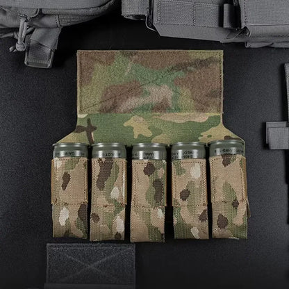 Airsoft M203 Grenade Sub Pouch 5 Round 40MM Banger Hanger Chest Rig Abdominal Tactical Vest Plate Carrier Accessories