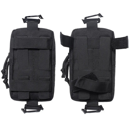 Molle Backpack Strap Phone Holder Waist Pouch for Outdoor Sports Running Camping Hiking Hunting - EDC Tool Organizer