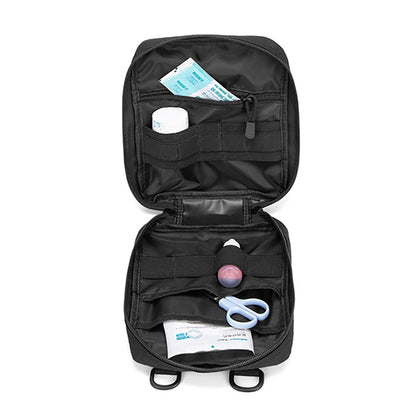 Outdoor Emergency Survival Bag Laser Cut MOLLE Attachment Pouch Multifunctional Tactical Medical Waist Bag for Camping Hiking