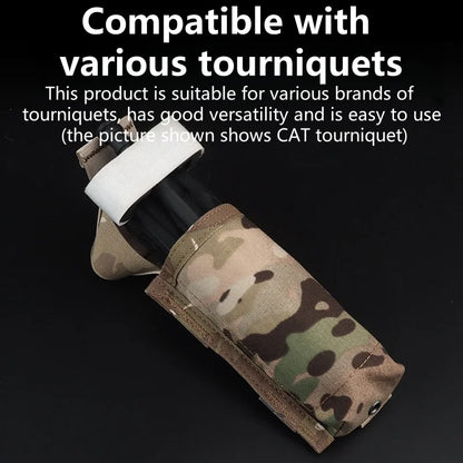 Outdoor Versatile Tourniquet Holder EMT Trauma Kit Storage Micro MED Pouch Molle Mounting Camping Vest Accessories