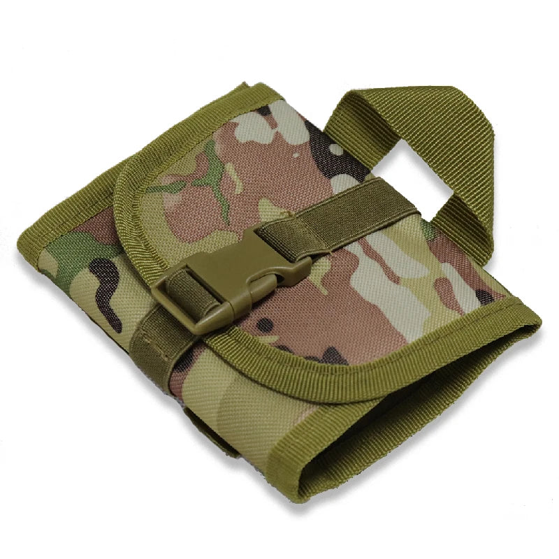 Tactical 14 Round Foldable Ammo Carrier Bag Molle Shotgun Bullet Shell Holder Cartridge Hunting Accessories
