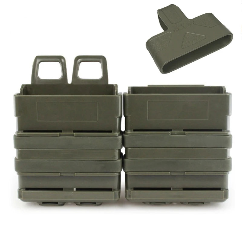 7.62MM Fast Mag Pouch with 7.62 Fast Magazine Rubber Quick Release Buckle Mag Pouch Sleeve Rubber Slip Cover For Hunting