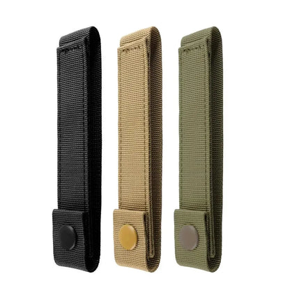 1/2/3pcs Outdoor Molle Strap 6 inch Tactical Molle Strap Molle Webbing Straps Attachment Snap Strap Nylon Thumb Snap Straps