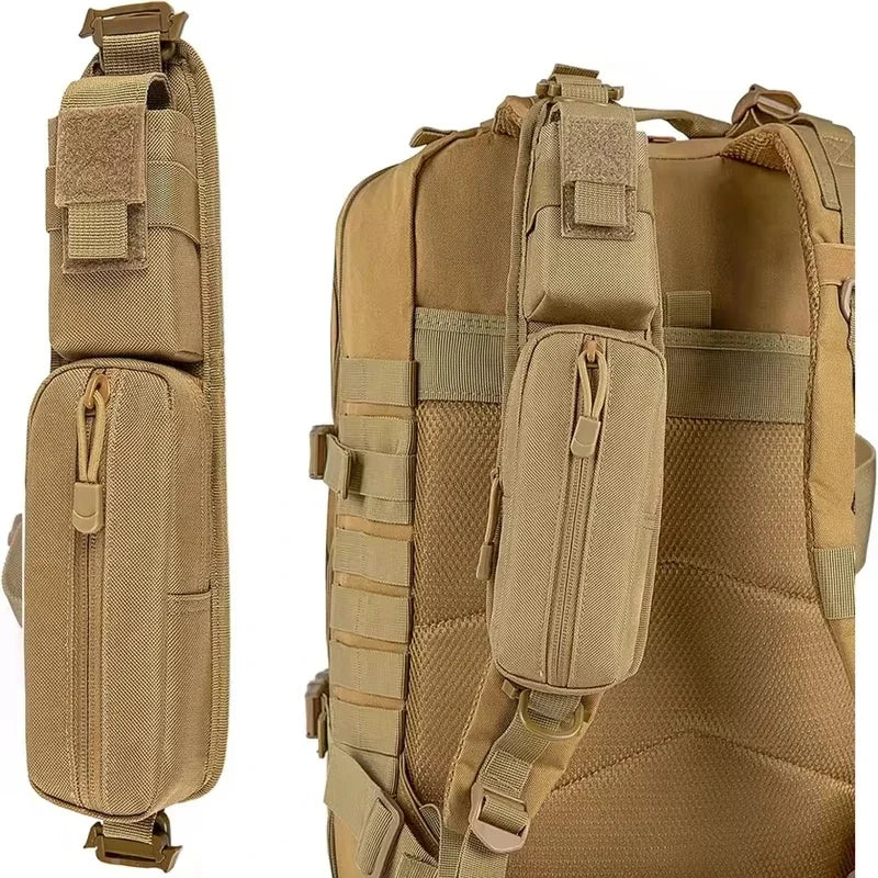 Backpack Shoulder Strap Pouch MOLLE EDC Organizer Bag for Flashlight Keys Small Tools Hiking Camping Travel