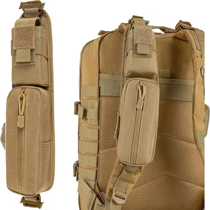 Backpack Shoulder Strap Pouch MOLLE EDC Organizer Bag for Flashlight Keys Small Tools Hiking Camping Travel