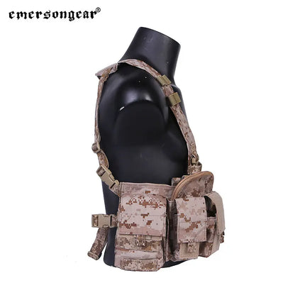 Emersongear Tactical MF Style UW Gen V Split Front Chest Rig Lightweight Detachable W Zipper Buckle Wargame Airsoft EM7451