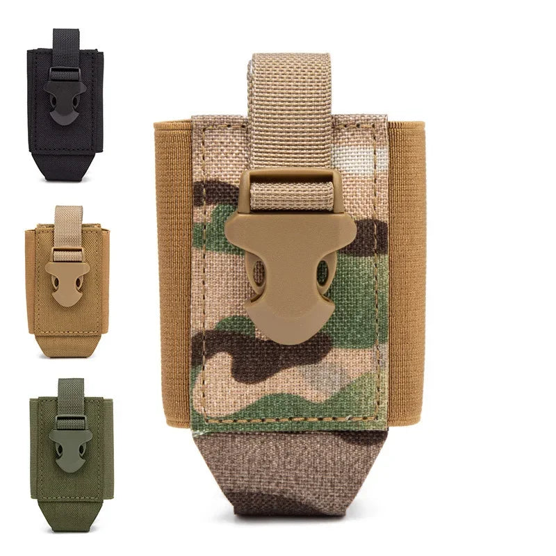Tactical 40MM Grenade Molle Pouch Radio Holster Outdoor Sports Hiking Hunting Phone Case Walkie Talkie Holder EDC Tool Waist Bag