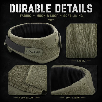 Universal Tactical Collar Neck Guard 2.0 Adjustable Hook Loop Low Profile Protector for Plate Carrier Tactical Vest Accessory