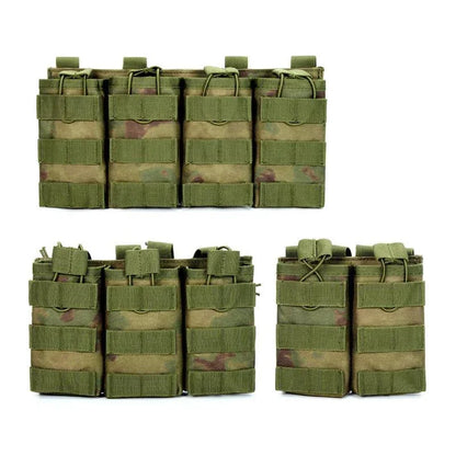 1000D Tactical Magazine Pouch Double/Triple/Quadruple Mag Pouch Training Ak 7.62/5.56mm M4 Ar Rifle Hunting Accessories