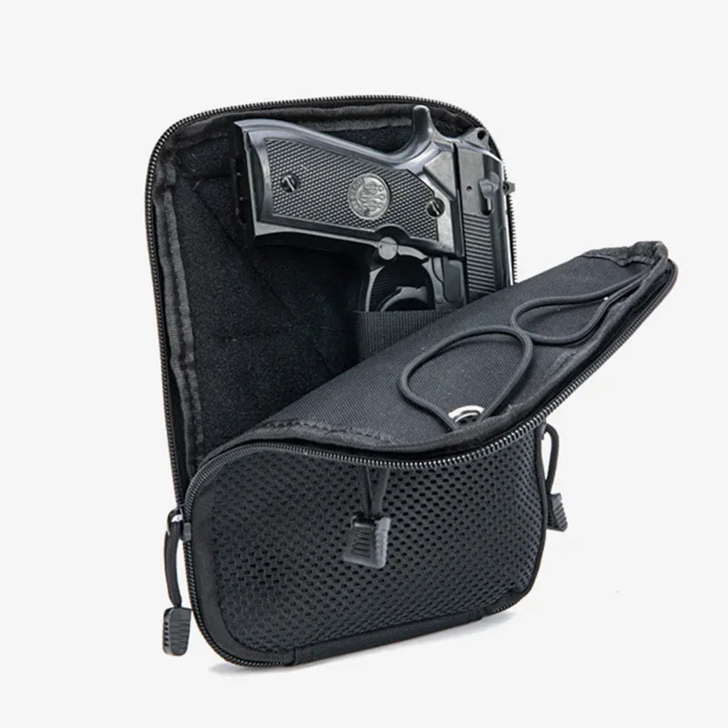 EDC Molle Holster Pouch with Magazine Carrier – Universal Concealed Waist Pack for Hunting, Durable Tactical Gear