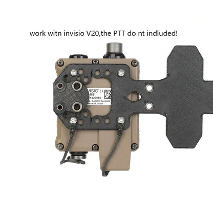 Tactical AXL Style Tactical Vest Universal PTT MOLLE Mounting Board for  TEA Invisio