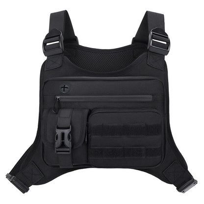 Outdoor Tactical Vest Multi-Functional Waterproof Wear-resistant Backpack Men's Tactical Chest Bag for Hunting Fishing Camping