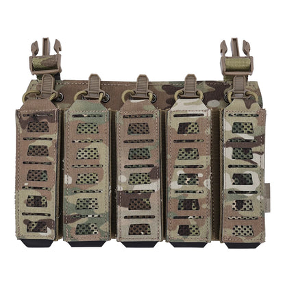 MP5 MP7 Magazine Placard with Hook&Loop Backing & Elastic Straps Tactical Chest Rig Panel for Airsoft Hunting - SINAIRSOFT