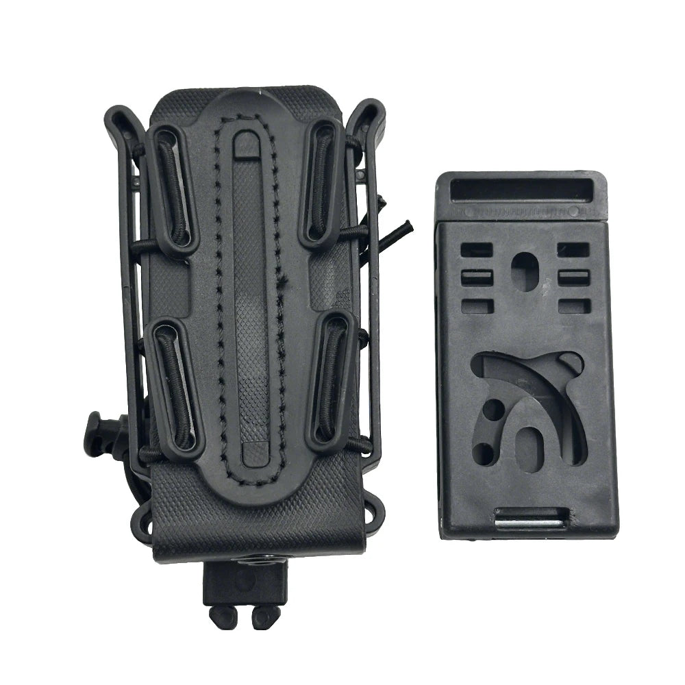 Hunting 9mm Magazine Pouch Molle Scorpion Fast Mag Quick Release AR15 Mag Holster Case Box with Molle Waist Belt Clip