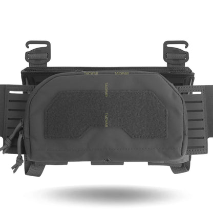 Multi-caliber Triple Mag Pouch with Admin Pouch for 5.56/9mm/PCC Mag, Front Placard for K19/KZ/LV119/FCV5 Plate Carrier