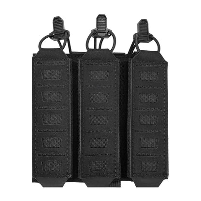 SINAIRSOFT Tactical MP5 MP7 Magazine Pouch With Elastic Retention Straps For Vest Chest Rig Accessories