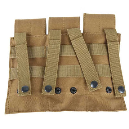 Tactical MOLLE Triple Magazine Pouches Double Triple Shooting Mag Pouch Wargame Paintball 5.56 7.62Mag Bag