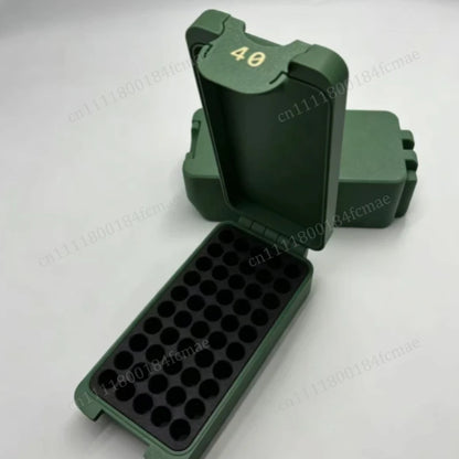 New Mini Ammo Storage Boxes .22WMR 9mm Bullet Storage Box, Enthusiast Desktop Gift Collection，just An Empty Box //26623