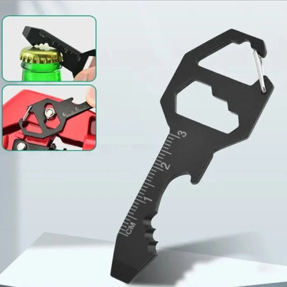 Multi-Tool Keychain EDC Multifunctional Hexagonal Pendant Wrench Keys Outdoor Survival Gear Bottle Opener for Hand Tools