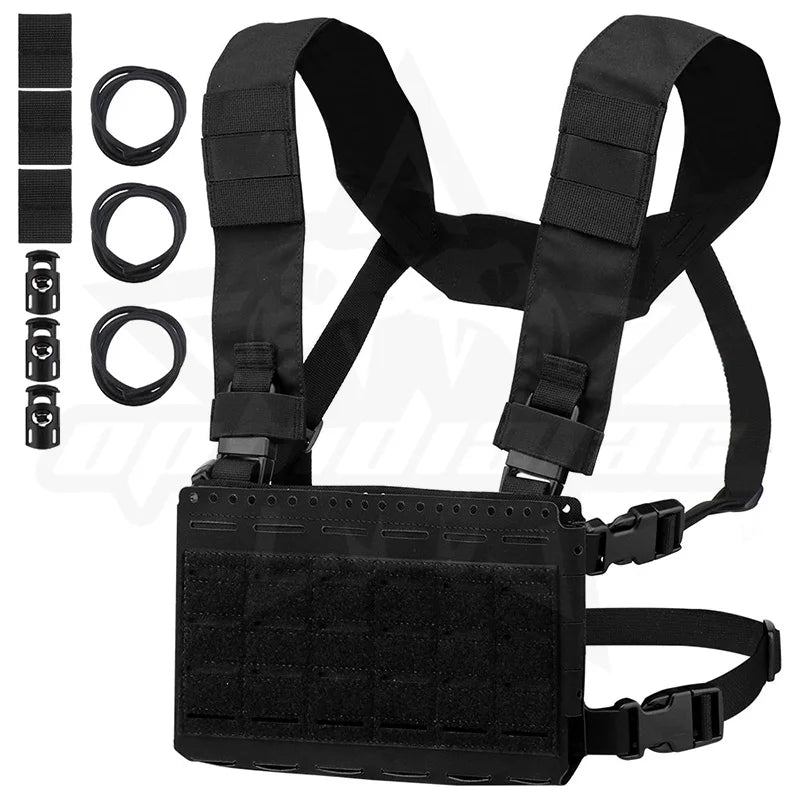 OPHIDIANTAC SSMK5 Split Chest Harness with Moles 5.56 Three-Pocket Hunting Jacket for Vehicle, Compatible with LV119 SPC JPC2.0