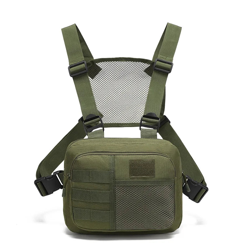 Multi-function Tactical Vest Unisex Chest Rig Bag Fashion Men's Hip-hop Streetwear Chest Bags Waterproof Oxford Sport Backpack