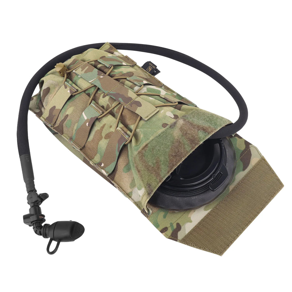 KRYDEX Tactical 50 oz Hydration Carrier Pack MOLLE Pouch Modular 1.5L Water Bladder Bags Outdoor Hiking Camping Accessories
