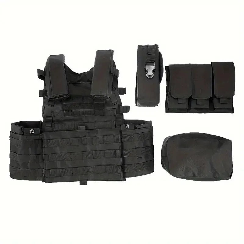 6094 Military Tactical Vest Molle Vest Body Armor Combat Army CS Gear Hunting Plate Carrier Airsoft Accessories Wargame Pouch
