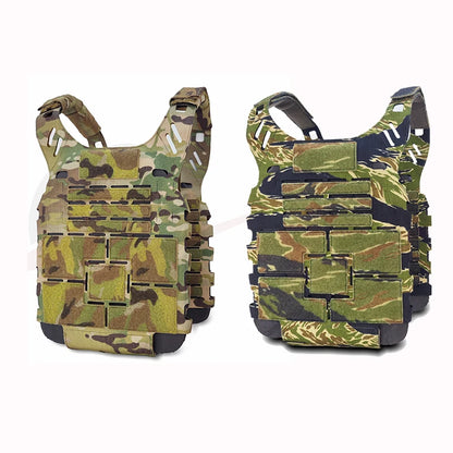 ICEPLATE EXO Tactical Vest Body Laser Cut Front And Rear Panels 500d Equipped With Hunting Combat Accessories