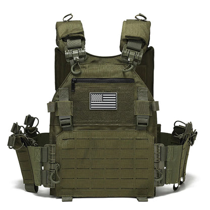 TT uick release hunting vest with chest zipper anti-theft bag MOLLE modular expansion breathable elastic vest