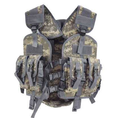 Tactical Seal Vest Camouflage Combat Vest Airsoft Paintball Body Armor For Hunting War Game Airsoft Outdoor Sport With Water Bag