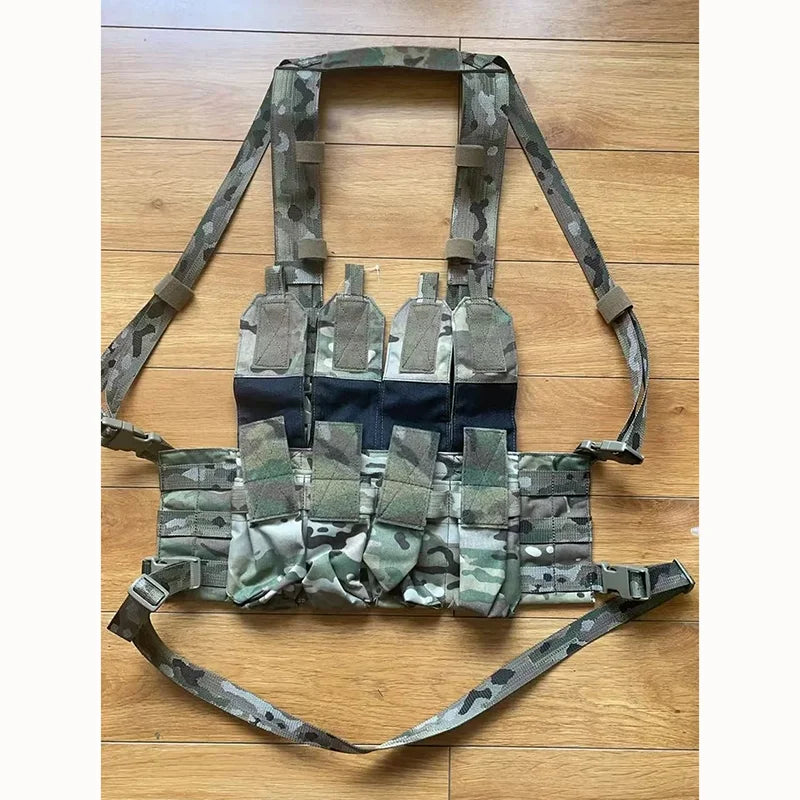 OR Style Quadruple Iightweight Hunting Chest Hanging 7.64 5.45 Molle Magazine Carrier Bag